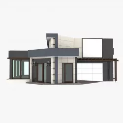 Trade Pavilion Shop 3D model