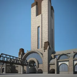 Train Station 3D model