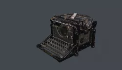 Typewriter Low-poly  3D model