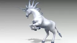 Unicorn Animated Low-poly  3D model