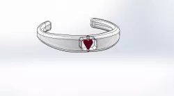 Valentine Bracelet Free 3D model