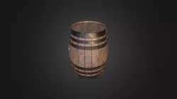 Whiskey Barrel 3D model