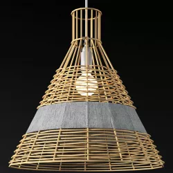 Wickerwork light 3D model