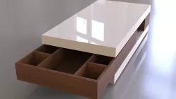 Wood Table 3D model