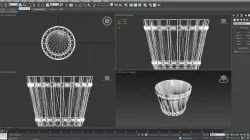 Wooden Bucket Free 3D model