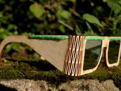 Wooden eyeglasses