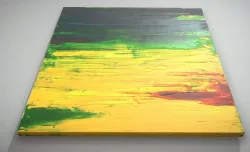 Yellow Meadow - Oil Painting Low-poly  3D model