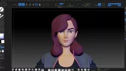 ZBrush Stylized Girl Character Base Mesh No 18 3D model