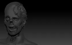 zombie face Free 3D model