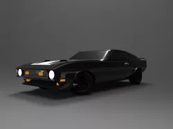 1971 Boss 351mach 1 beta v3 Free 3D model