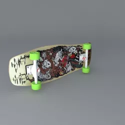 1990 Santa Cruz Christian Hosoi Monk model skateboard Free 3D model