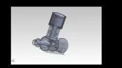 2 stroke engine pencil sharpener Free 3D model