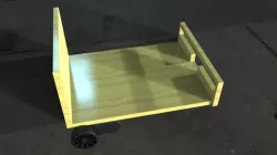 3 wheeled motor driven material transportation vehicle Free 3D model