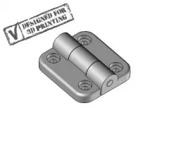 3D Printable Hinge Free 3D model