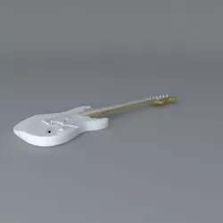70s Fender stratocasterguitar Free 3D model