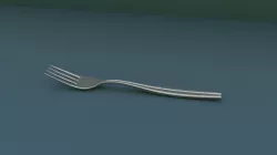 A fork Free low-poly  3D model