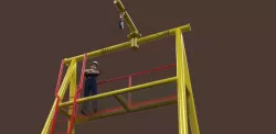 A frame davit crane temporary Free 3D model