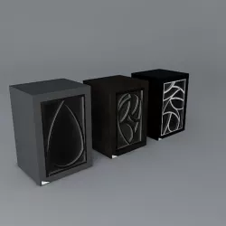 Abstract Cabinets models Free 3D model