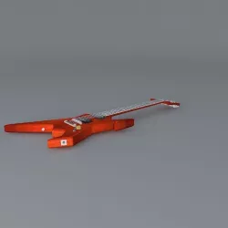Arrowhead guitar Free 3D model