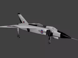 Avro CF-105 Arrow Free low-poly  3D model