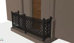 Balcony railing Free 3D model