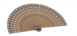 Bali wooden fan Free 3D model