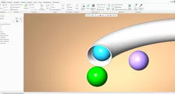 Balls and Tube Free 3D model