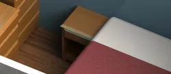 Bedside Table Free 3D model