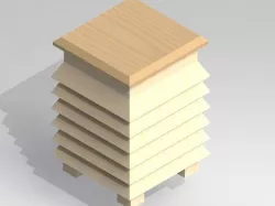 Bee Hive Reference Free 3D model