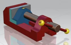 Bench vice Free 3D model