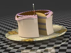Birthday Cake Free 3D model