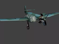Blohm and Voss BV 141 Free low-poly  3D model