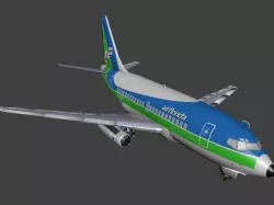 Boeing 737-100 Free low-poly  3D model