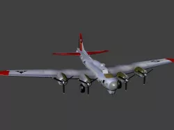 Boeing B-17 Flying Fortress Free low-poly  3D model