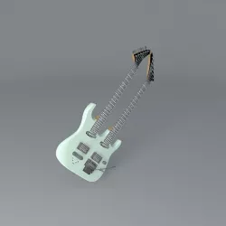 Buddy Blaze Custom  Double neck guitar Free 3D model