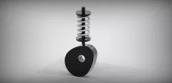 CAM Follower Mechanism with Spring Free 3D model