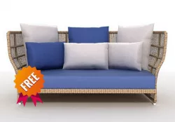 CANASTA 13 sofa  B B Italia Free 3D model