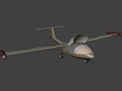 Caproni Vizzola C22 Ventura Free low-poly  3D model