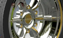 Car rim whith tyre  one part  Free 3D model