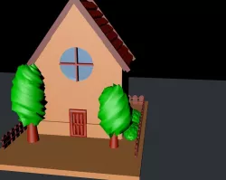 Cartoon house Free 3D model