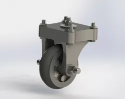 Castor wheel Free 3D model