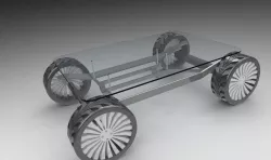 Chassis design type tea table for people mad about automobiles Free 3D model