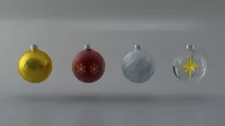 Christmas balls Free 3D model
