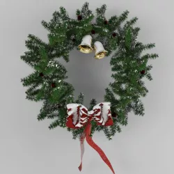 Christmas wreath Free 3D model