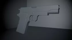 Colt M1911 - Intermediate Lvl Free 3D model