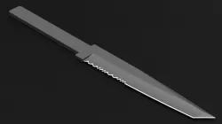 Combat Knife Blade Free 3D model