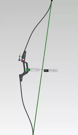 Composite Bow simple Free 3D model