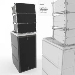 Concert Speaker Cab    Free low-poly  3D model