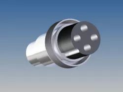 Connector audio 4 cable Free 3D model