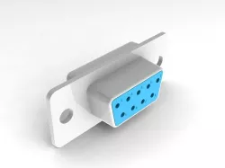 Connector DB9 female Free 3D model